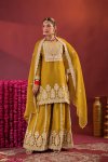 Rangrez By Afsana Rose Gold Crush Readymade Suits 